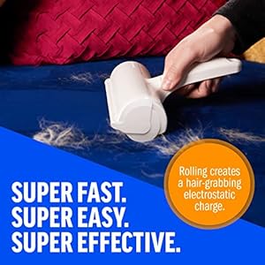 Modernized pet hair remover  reusable cat and dog hair remover for furniture couch carpet car seats or bedding  portable multi surface lint roller and fur removal tool grooming long haired   cucciolini doodles