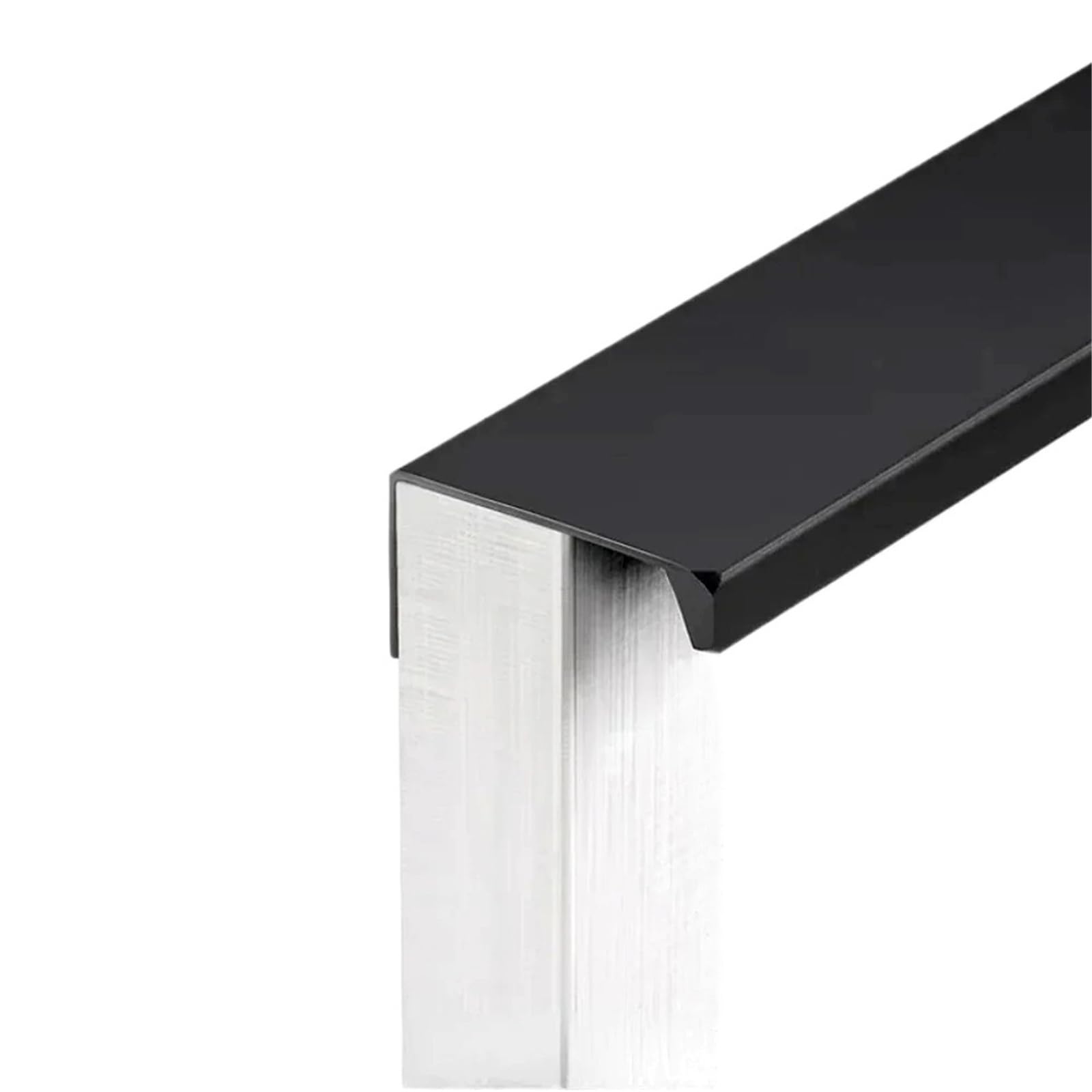 Wenyog Black Cabinet Pulls Hidden Handles For Furniture Kitchen Cabinet Aluminum Alloy Wardrobe Cupboard Door Handle(,200Mm)