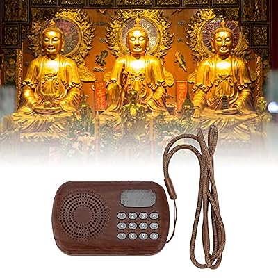 FLEXMAN Buddha Music Player, Buddhist Chanting Player, Electronic Portable Buddha Praying Machine, Automatic Buddha Praying Player for Home, Buddhist Temples