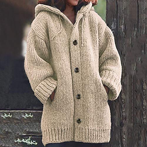 Womens Sweaters Open Front Cardigan Button Down Long Sleeve Shirt Cable Knit Chunky Tops Warm Winter Coats Outwears2