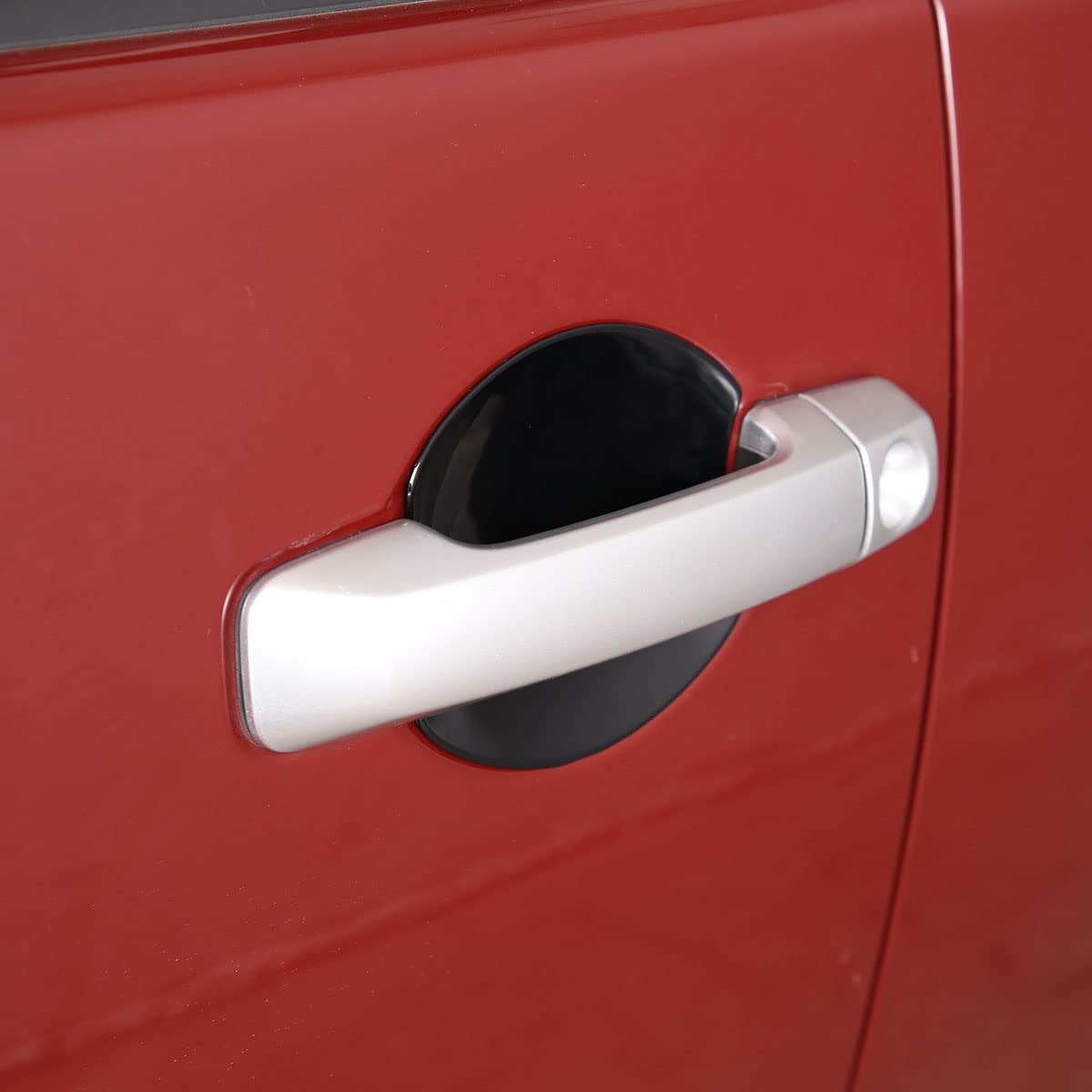 ABS styl z włókna węglowego zewnętrzna klamka do samochodu osłona miski wykończenia naklejki ochronne zamiennik do Toyota FJ Cruiser 2007-2021 akcesoria samochodowe błyszcząca czerń