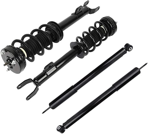 SCITOO Kit completo de montaje de muelles helicoidales de amortiguador para Dodge Challenger 2011-2017 para Dodge Charger (par delantero y trasero)