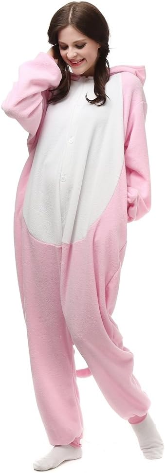 Adult Pig Onesie Cosplay Costume Pajamas Halloween Sleepwear - Image 4