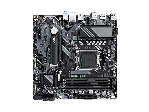 Image of GIGABYTE B650M D3HP AMD AM5 mATX Motherboard, Support Ryzen 9000 /8000 /7000 Series, DDR5, 5+2+2 Power Phase, 2X M.2, PCIe 4.0, USB-C 3.2 Gen 1, 2.5 GbE, EZ-Latch, Q-Flash, RGB Fusion