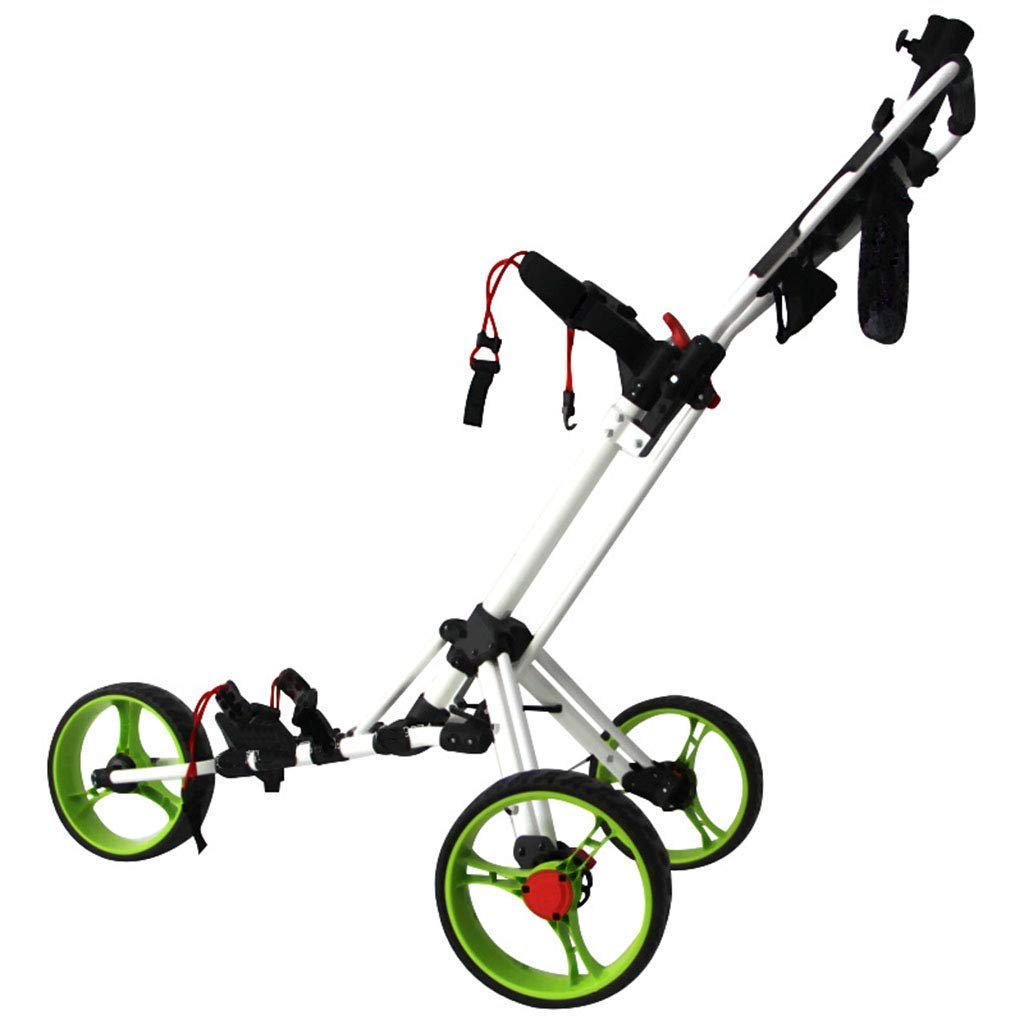Buy Golf Push Cart, 3 Wheels Foldable Hand Cart, Easy Push and Pull