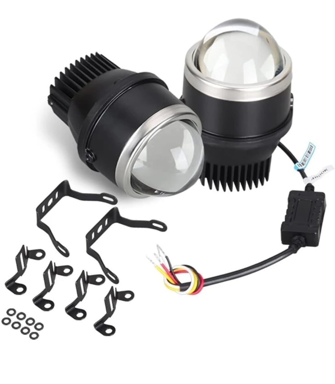 AUTOXYGEN 3 Inch IPH M617 Tri-Color LED Projector Fog Lamp with High/Low Beam | White (6000K) + Warm White (4500K) + Yellow (3000K) Super Bright Projector Lens 12V for Dzire Till 2023 (Set of 2)-image-41