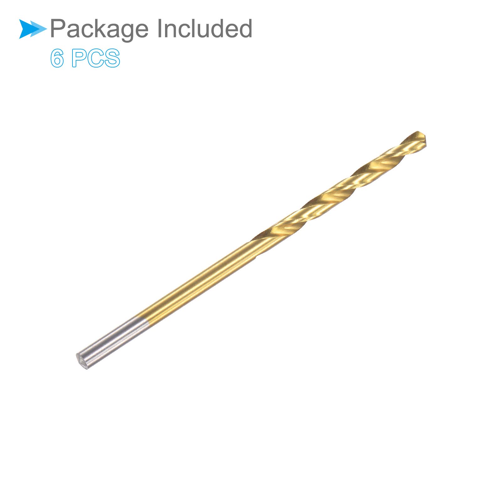 Punte Da Trapano A Torsione In Acciaio Rapido HSS M2 - Rivestimento Titanio, Diametro 3.4mm, 2 Pezzi - Foto 9