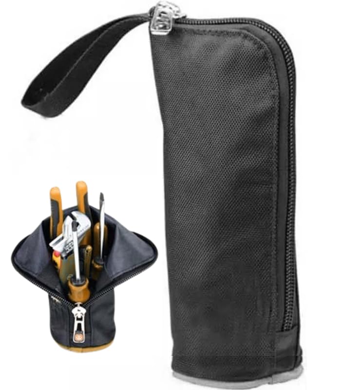 Homdum Tool Bag Pouch with Multipurpose Tool Storage Waterproof for Electrician Plumber Technician Nylon Material Color Black/Yellow (B0D84BM92N) Amazon Price History, Amazon Price Tracker