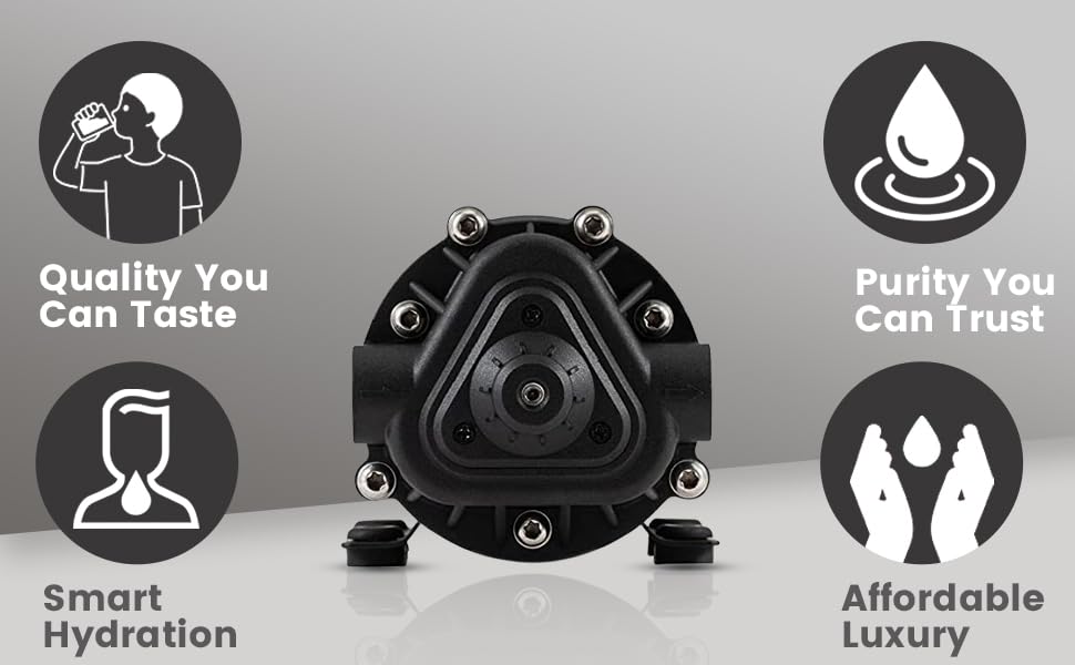 Image of RO Booster Pump - High-Efficiency Water Pressure Booster for Homes & Purifiers | Enhanced Flow Rate | Durable Copper Windings | Compatible with All RO Systems (R-100 GPD)