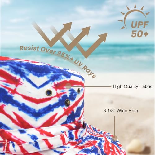 Image of Bucket Hat Wide Brim UV Protection Sun Hat Boonie Hats Fishing Hiking Safari Outdoor Hats for Men and Women
