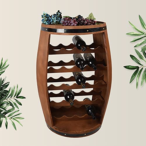 Organizador de vinos de madera para bar y hogar miniatura 4