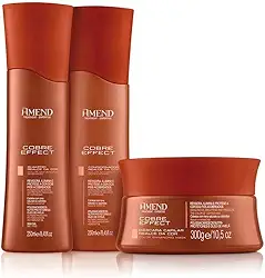 Kit Amend Realce da Cor Cobre Effect - Shampoo, Condicionador e Máscara Tonalizante