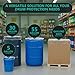 Elastic Polyethylene Drum Covers, Snug Fit, Easy Application and Removal, Durable, Protection Against Contaminants (30 Gallon/24