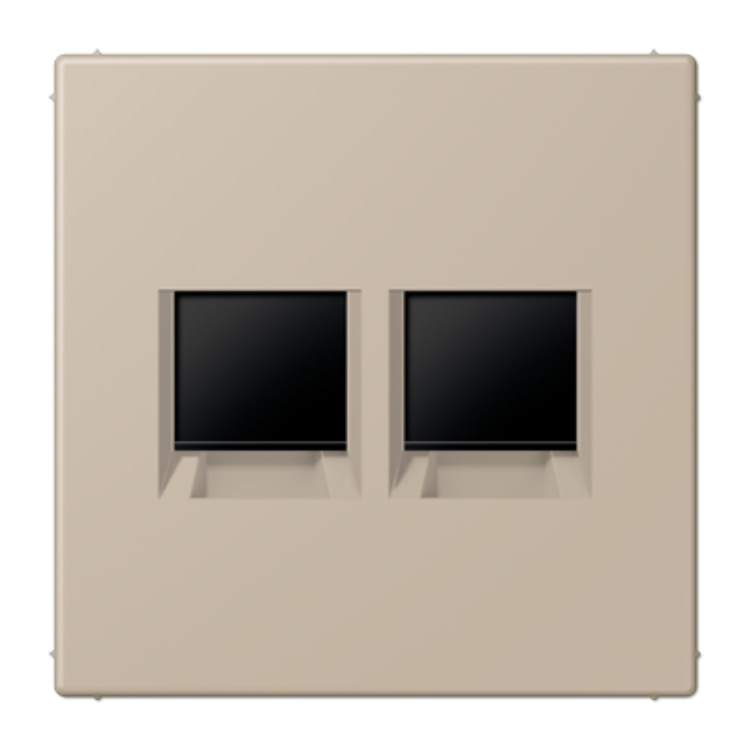 Plaque modulaire Jack-Rad JUNG LC1969-2WE243 pour réparer vos prises murales avec 2 connecteurs LC32142