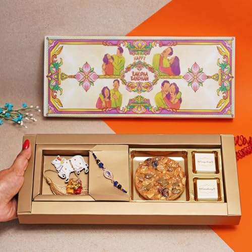 Image of Velvet Fine Chocolates Rakhi Joyous Box, Assorted, Pack of 1