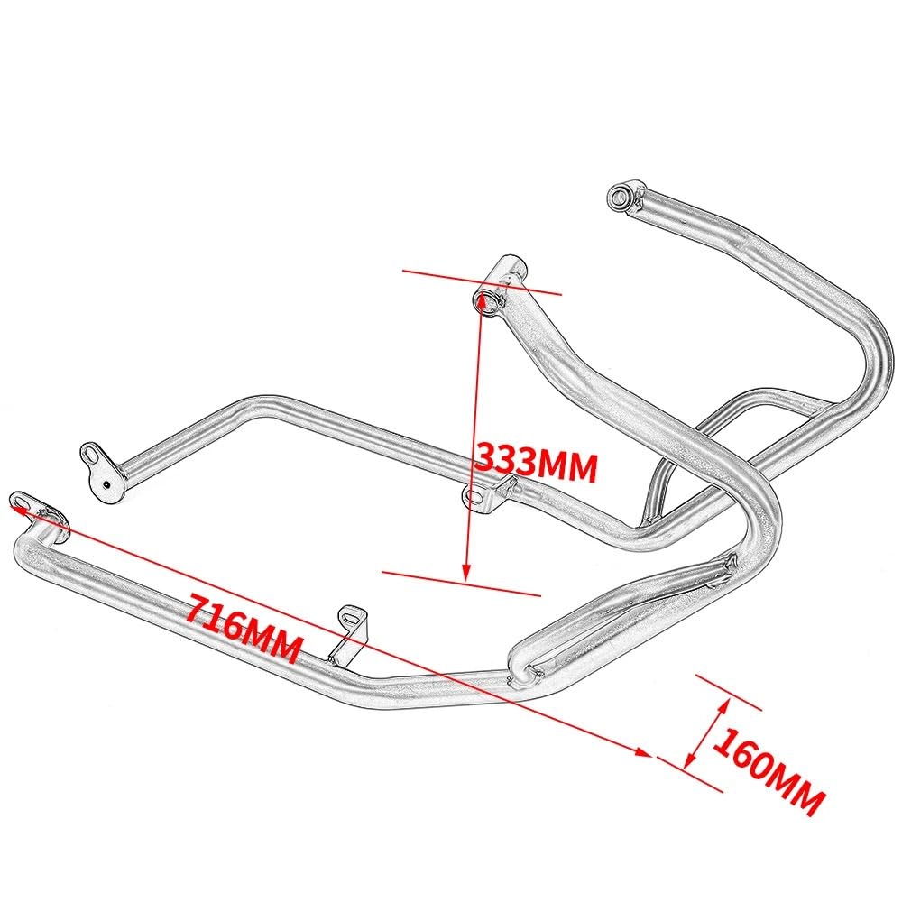 bloków zderzaka Pasuje do Honda XADV X-ADV 750 dolna osłona silnika pasek awaryjny motocykl użądlona klatka autostrada zderzak 2017-2020 Gmoli Motocyklowych