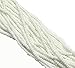 White Opaque Czech 8/0 Glass Seed Beads 1 Full 12 Strand Hank Preciosa Jablonex