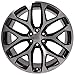OE Wheels CV98B 24 Inch Rim Fits Silverado 1500 Snowflake Style 6x139.7 24x10 Gloss Black Machined - Hollander 5668 (1)