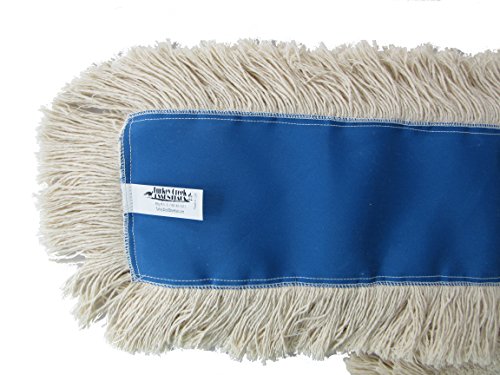 Image of 48 inch Industrial Strength Washable Cotton Dust Mop Refill Replacement Head for Home & Commercial Use for 48 Inch Frame Cleans Hardwood Laminate Concrete or Other Floor Systems
