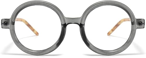 Miniatura 2 de Gleyemor Gafas de luz azul redondas retro para hombres y mujeres, disfraz vintage de los años 90, gafas de cosplay