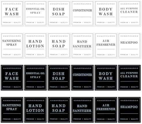 Amazon.com: 24 Pcs Waterproof Soap Labels Lotion Labels Reusable ...