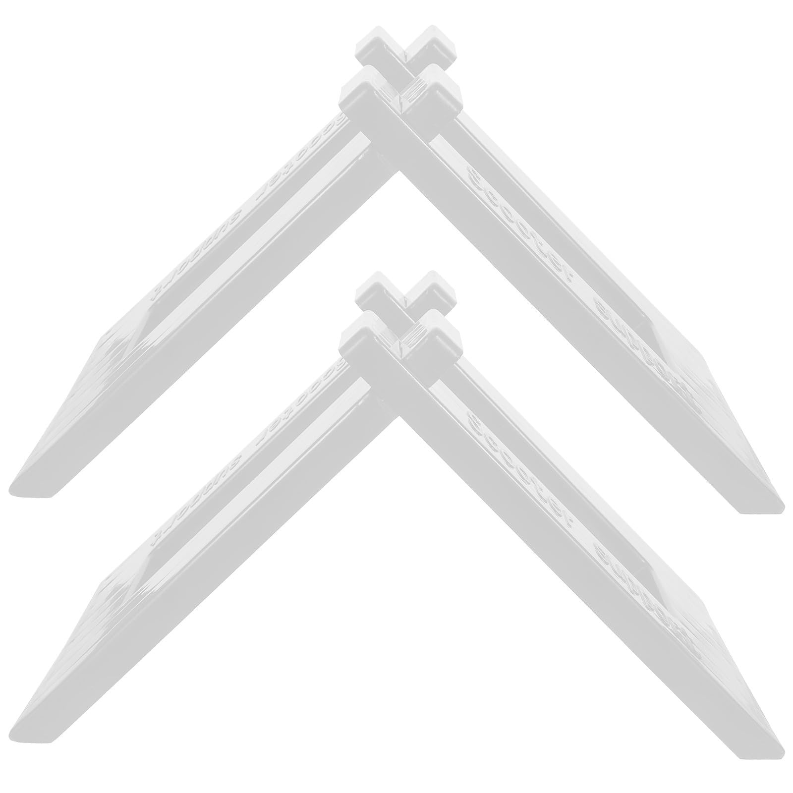 Soporte para bicicletas y bicicletas de equilibrio plástico blanco garaje 2x