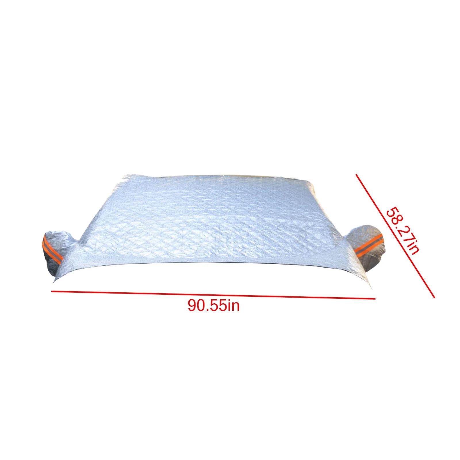Housse de Protection pour Pare-Brise Couverture Universelle Pare-brise Voiture Réfléchissante Pare-soleil Protection Contre Neige Glace Pluie Poussière Gel Film En Aluminium Protection Pare Brise Hive