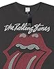 Amplified Rolling Stones Tongue Logo Diamante Women's Charcoal T-Shirt #2