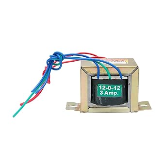 ILT Retail -Transformers 12-0-12 3AMP AC Current Step Down Vertical Mount Electric Power Transformer (12-0-12 3AMP)-AMZ