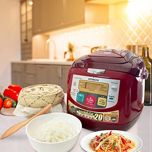 PANWA Handmade 100% Natural Thai Bamboo Sticky Rice “Electric Cooker Steamer Set”, Small Pot Insert ~ 6.5 Inch, Checkered Wicker Woven Lid, 16’’ Cheesecloth Filter, and Wooden Spoon - Image 2