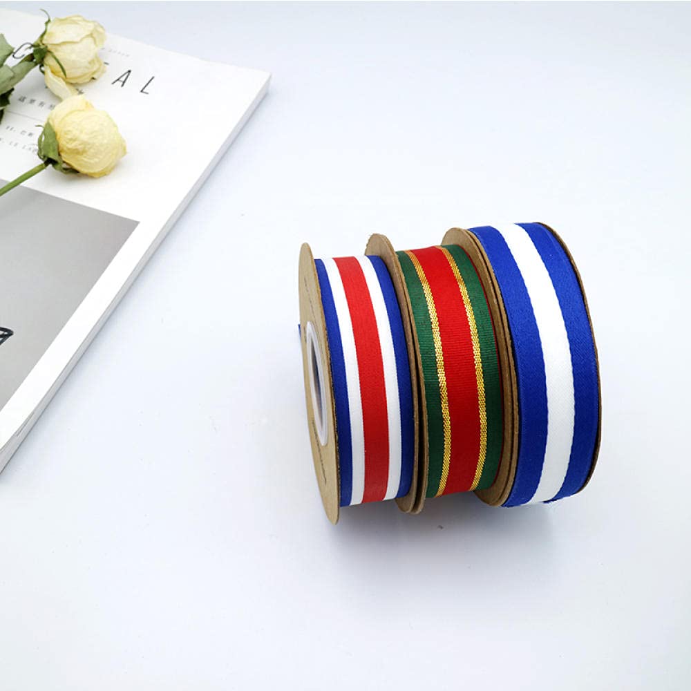 Ribbons For Gift Wrapping Ribbon For Fabric Satin Ribbons 2.5 Cm Pasiasty Szczur Kolor Poliester Wstążka Dekoracje Dekoracyjne Opakowania Kwiatowe Satyna Satynowa Wstążka Nici-Czerwony