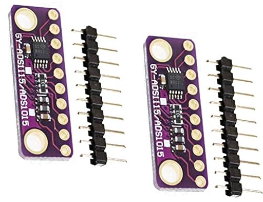 TECNOIOT 2pcs I2C ADS1015 12-bit Precision ADC 4 Channel Converter Module Development Board Module with Programmable Gain Amplifier | Ya disponible en tu tienda friki favorita! En mundofriki.es!