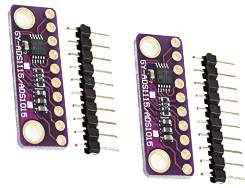 TECNOIOT 2pcs I2C 12-bit Precision ADC 4 Channel Converter