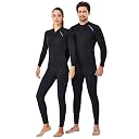 2MM Neoprene Two Piece Wetsuit, Neoprene Surfing Bodyboarding Diving Suit for Men Women Snorkeling Scuba Diving,Men,3XL gallery image