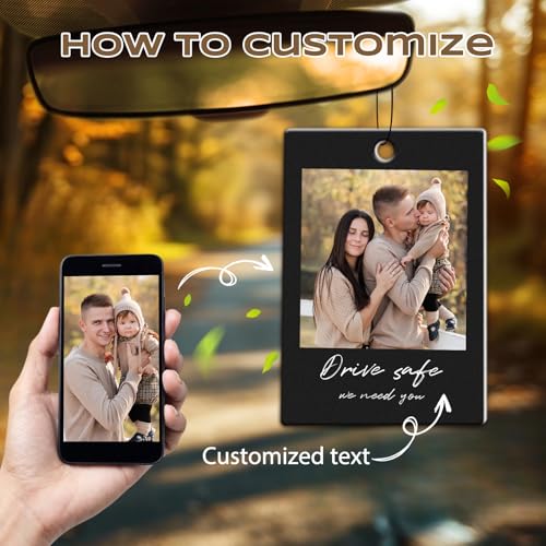 Image of Custom Air Fresheners with Picture, Personalized Air Freshener for Cars, Customized Photo Gift with Scents for Family and Lovers