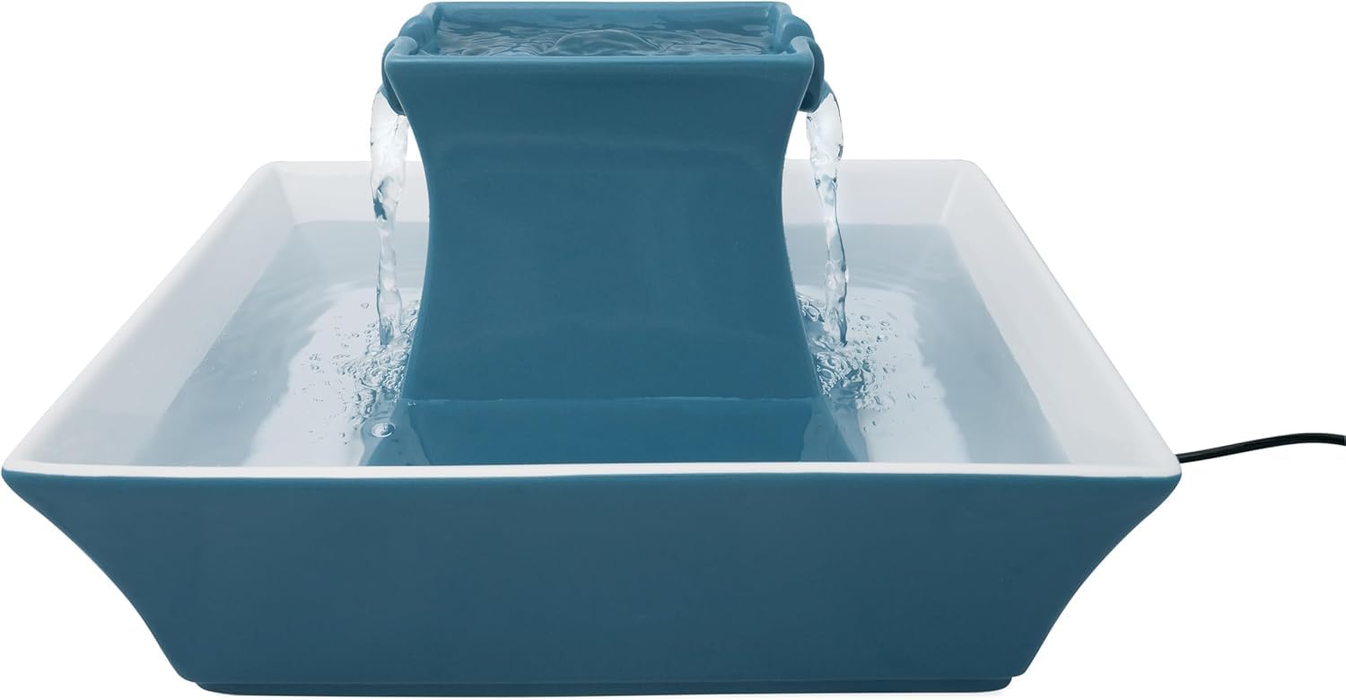 Fontaine à eau silencieuse en céramique avec filtres inclus