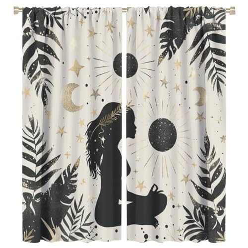 Blackout Yoga Meditation Curtains 2 Panels