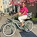 ACEGER 24 26 Inch Women Beach Cruiser Bike, Single Speed and 7 Speed, Adult Hybrid Bike Commuter Bicycle, Hi-Ten Steel Frame with Adjustable Handlebar and Saddle, Multiple Colors