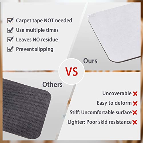 Mbigm 8" X 30" (15 In Pack) Non-Slip Carpet Stair Treads Non-Skid Safety Rug Slip Resistant Indoor Runner For Kids Elders And Pets With Reusable Adhesive, Grey #TOP2