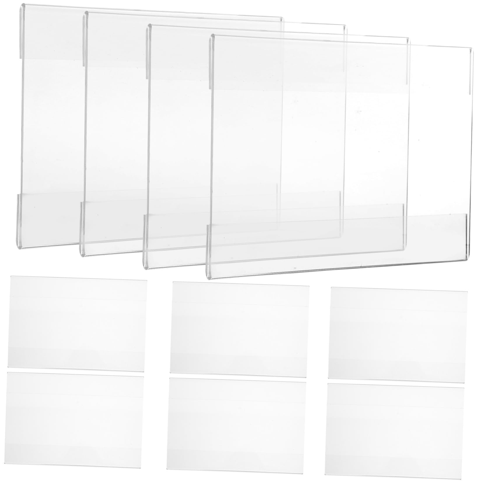 Operitacx 30pièces Porte-étiquette Mural Transparent Support De Signalisation Pour Affichage De Prix Et Documents Lot De Épaisseur