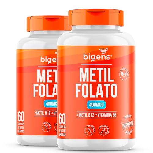 Kit 2 Metilfolato 60cps Ácido Fólico Ativo Biogens