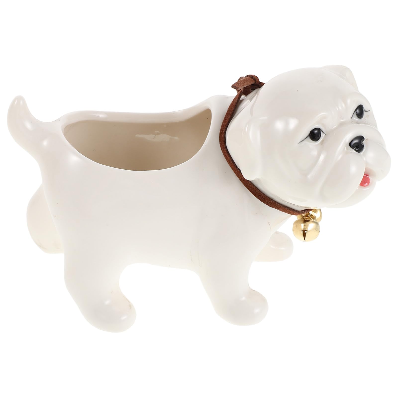 BESSEEK Vaso Per Piante A Forma Di Cane Corgi – Grazioso Portavaso In Resina Con Foro Di Drenaggio, Per Piante Grasse (14.5 X 8 X 10 Cm) - 2