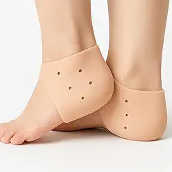 Par Protetor de Calcanhar em Silicone – Alívio de Dores no Calcanhar, Esporão e Fascite Plantar