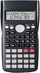 Calculadora Científica Matemática com Capa, Visor Duplo, 240 Funções e 12 Dígitos para Estudo, Escritório, Álgebra e Trigonometria
