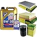 Produktbild QR-PARTS 69371930 Filter Set Inspektionspaket 5 Liter Liqui Moly Motoröl Longlife III 5W-30 MANN-FILTER Innenraumfilter Luftfilter Ölfilter