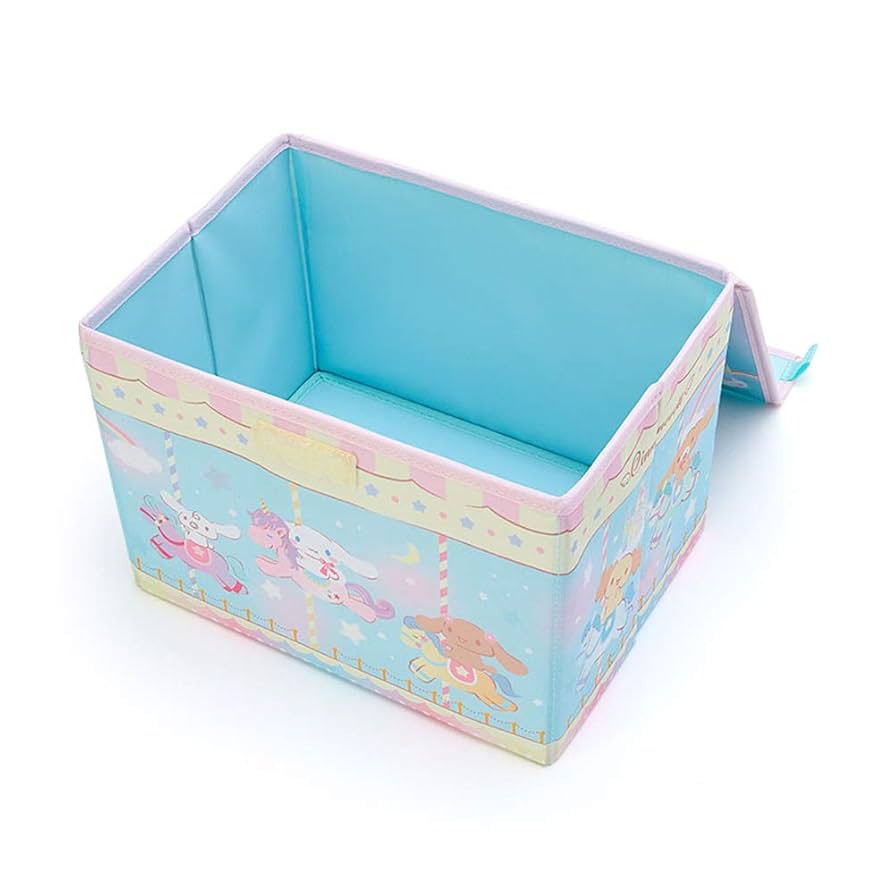 サンリオ♡シナモロール フタ付き折りたたみ収納ケースS 2種類セット サンリオ♡シナモロール フタ付き折りたたみ収納ケースS 2種類