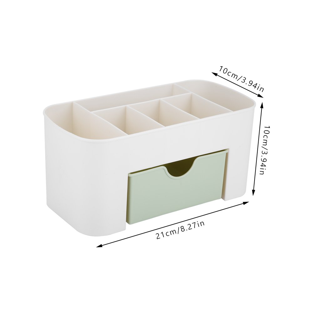 lvifloae Makeup Storage Box Cosmetic Storage Box with Drawers Stylish Dressing Table Rack Suitable for Cosmetic Desk Pen Storage (Pink)