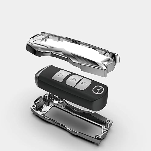 Miniatura 5 de K LAKEY Funda para llavero, apto para llavero de aleación Mazdawith