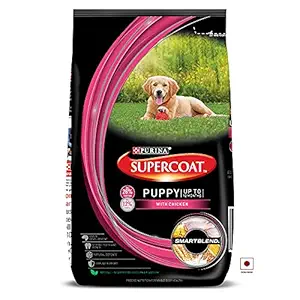 Purina SUPERCOAT Puppy All Breed Dry Dog Food, Chicken- 3Kg Pack, small