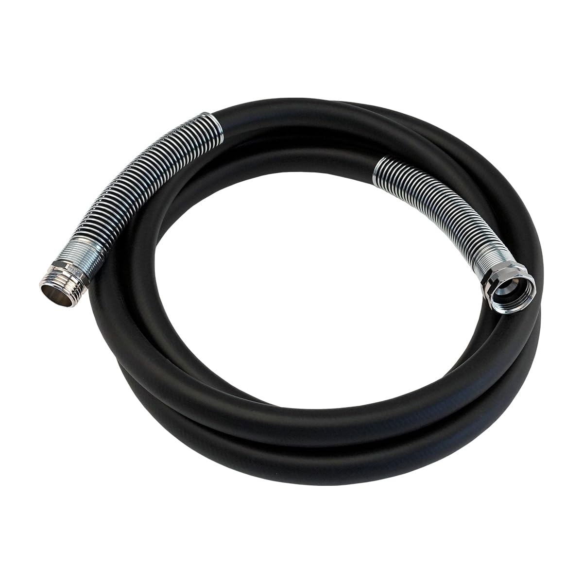 Guitrees 2026 Upgraded Leader Garden Hose 10ft x 5/8", Heavy Duty Short Water Hose, Male to Female Nickel-plated Brass Fittings, Five Layered Braiding, 1000PSI Burst, 300PSI Working (Black)
